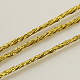 メタリック糸  刺しゅう糸  9プライ  ゴールド  0.8mm  約328.08ヤード（300m）/ロール&nbsp;MCOR-G001-0.8mm-01-2
