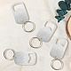 8Pcs Stainless Steel Keychains&nbsp;AJEW-CN0004-56-6