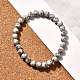 Natural Sesame Jasper/Kiwi Jasper Bead Stretch Bracelets&nbsp;BJEW-K212-A-033-1