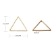 Brass Linking Rings&nbsp;KK-S327-08KC-2