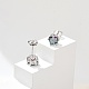 925 Sterling Silver Moissanite Rhinestone Stud Earrings&nbsp;EJEW-U042-05P-04-1