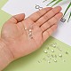 イヤリングパーツ925スターリングシルバーイヤリング  銀  5x4.5x3mm  穴：1mm  約115pairs / 20グラム&nbsp;STER-F015-02-4