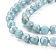 Electroplate Glass Beads Strands&nbsp;EGLA-T008-025F-3