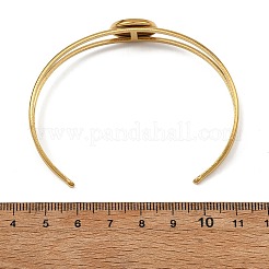 304 Stainless Steel & Natural Paua Shell Cuff Bangles for Women&nbsp;BJEW-JB14122-02