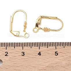 SHEGRACE Brass Leverback Earring Findings&nbsp;XGR0067G-74G