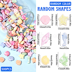 500Pcs Craft Style Acrylic Beads&nbsp;MACR-SP0001-43