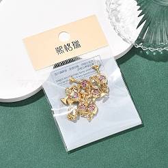 SHEGRACE Brass Micro Pave Cubic Zirconia Pendants&nbsp;XGRQ2C348-406G