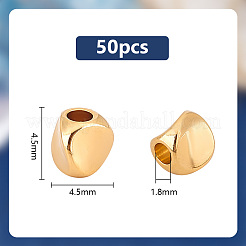 50Pcs Brass Spacer Beads&nbsp;KK-PH0006-36G
