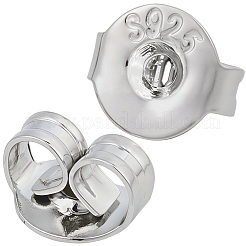 40 Pairs 925 Sterling Silver Ear Nuts&nbsp;STER-BBC0008-63