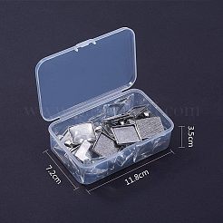 DIY Blank Square Pendant Making Kit&nbsp;DIY-NB0002-49