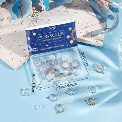 30Pcs 3 Colors Brass Clip-on Earring Findings&nbsp;KK-SC0003-26