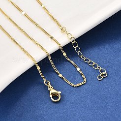 2mm 真鍮スターツイストチェーンネックレス  鉛フリー＆カドミウムフリー  長持ちメッキ  ラックめっき  18KGP本金メッキ  17.48インチ（44.4cm）&nbsp;NJEW-M108-36G