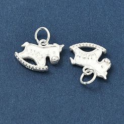 925 Sterling Silver Luck Rocking Horse Charms&nbsp;STER-A050-10S