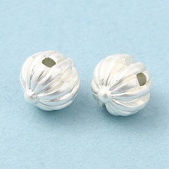 合金ビーズ  カドミウムフリー＆ニッケルフリー＆鉛フリー  ランタン  マットシルバーカラー  7.5x7x6.5mm  穴：1mm&nbsp;FIND-A032-02B-MS