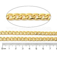 10m イオンプレーティング(IP) 304 ステンレススチールカーブチェーン  溶接されていない  スプールで  18KGP本金メッキ  9x6x2.5mm  約32.81フィート（10m）/ロール&nbsp;CHS-G035-03C-G