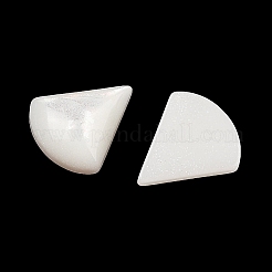 不透明樹脂デコデンカボション  三角形  ホワイト  9.5x8x3mm&nbsp;CRES-I036-19B