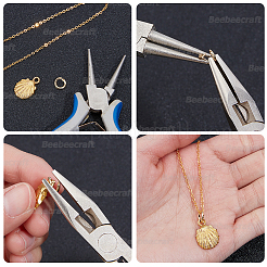Brass Snap Clasps&nbsp;KK-BBC0021-49G