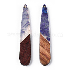 Transparent Resin & Walnut Wood Pendants&nbsp;RESI-ZX017-44