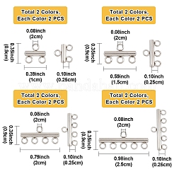 16Pcs 8 Styles 304 Stainless Steel Chandelier Component Links&nbsp;STAS-FS0001-70
