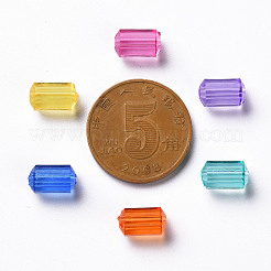 透明なアクリルビーズ  多面カット  ポリゴン  ミックスカラー  9x5mm  穴：1.8mm  約3496個/500g&nbsp;TACR-S154-27B