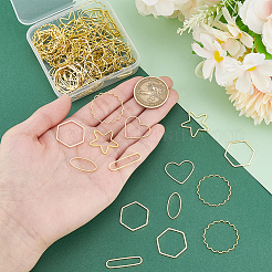 120Pcs 6 Styles Brass Linking Rings&nbsp;KK-PH0011-32