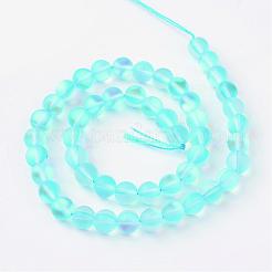 Synthetic Moonstone Beads Strands&nbsp;G-R375-8mm-A04