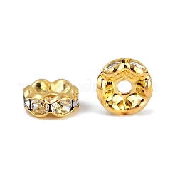 Brass Middle East Rhinestone Spacer Beads&nbsp;RSB029NF-01G