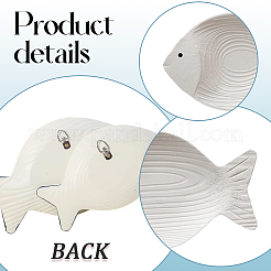 2Pcs Wooden Wall Hanging Ornaments&nbsp;AJEW-WH20070-353A