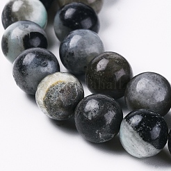 Natural Flower Amazonite Beads Strands&nbsp;G-L555-03-8mm