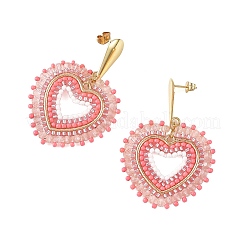 Glass Seed Bead Dangle Earrings&nbsp;EJEW-MZ00768