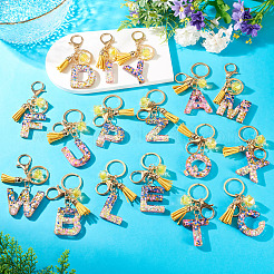 Alloy Resin Polygon Keychains&nbsp;KEYC-TADJ0002-03G-A