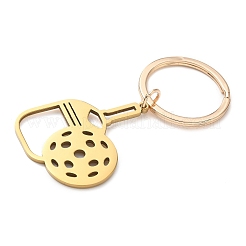 201 Stainless Steel Laser Cut Hollow Paddle Keychains&nbsp;KEYC-H021-02G