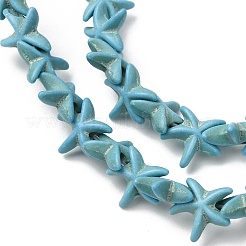 Synthetic Turquoise Dyed Beads Strands&nbsp;G-B184-C02-01