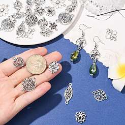 30Pcs 15 Styles Tibetan Style Alloy Links Connector Charms&nbsp;TIBE-FS0003-33