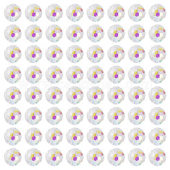 80Pcs AB Color Plated Glass Beads&nbsp;EGLA-TA0013-01A