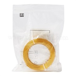 アルミ製ワイヤー  フラット  ゴールデンロッド  9ゲージ  3mm  約2m /ロール&nbsp;X-KS-TAC0003-03A