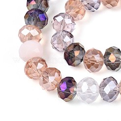 Electroplate Glass Beads Strands&nbsp;EGLA-N022-02A-A02