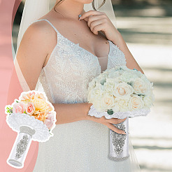 Polyester & Rhinestone Bouquet Holder&nbsp;AJEW-OC00042