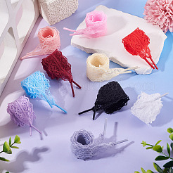 10 Pairs Polyester Lace Shoelaces&nbsp;AJEW-TA0003-14E