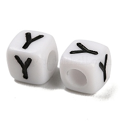 Opaque Acrylic Beads&nbsp;OACR-S076-01Y