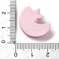樹脂カボション  ムーン  パールピンク  21x17.5x8.5mm&nbsp;X1-CRES-Z010-03I