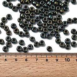 トーホー 3/0ラウンドビーズ  日本製シードビーズ  （メタリックアイリスグリーン/ブラウン84)個  5.5mm  穴：1.9mm  約300個/50g&nbsp;SEED-XTR03-0084