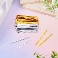 2 Bags 2 Colors Metallic Wire Twist Ties&nbsp;DIY-TADJ0001-04