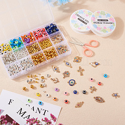 DIY Evil Eye Bracelet Making Kit&nbsp;DIY-TA0004-42