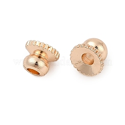 真鍮製ビーズキャップ  無鉛の  長持ちメッキ  ラックめっき  ライトゴールド  4x3mm  穴：1.5mm&nbsp;KK-H202-03KCG