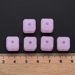 模造ゼリーアクリルビーズ  キューブ  パールピンク  11.5x11x11mm  穴：2.5mm  約528個/500g&nbsp;MACR-S373-89-E10