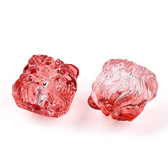 アクリルビーズ  ライオンの頭  ミックスカラー  13.5x13x12.5mm  穴：2mm&nbsp;T028-01