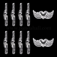 12Pcs Transparent Acrylic Beads&nbsp;TACR-TA0001-77B