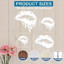 1 Set PET Hollow Out Drawing Painting Stencils&nbsp;DIY-MA0005-22B