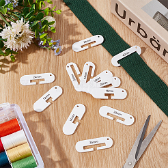 Acrylic Ribbon Width Measure Rulers&nbsp;TOOL-BC0003-17
